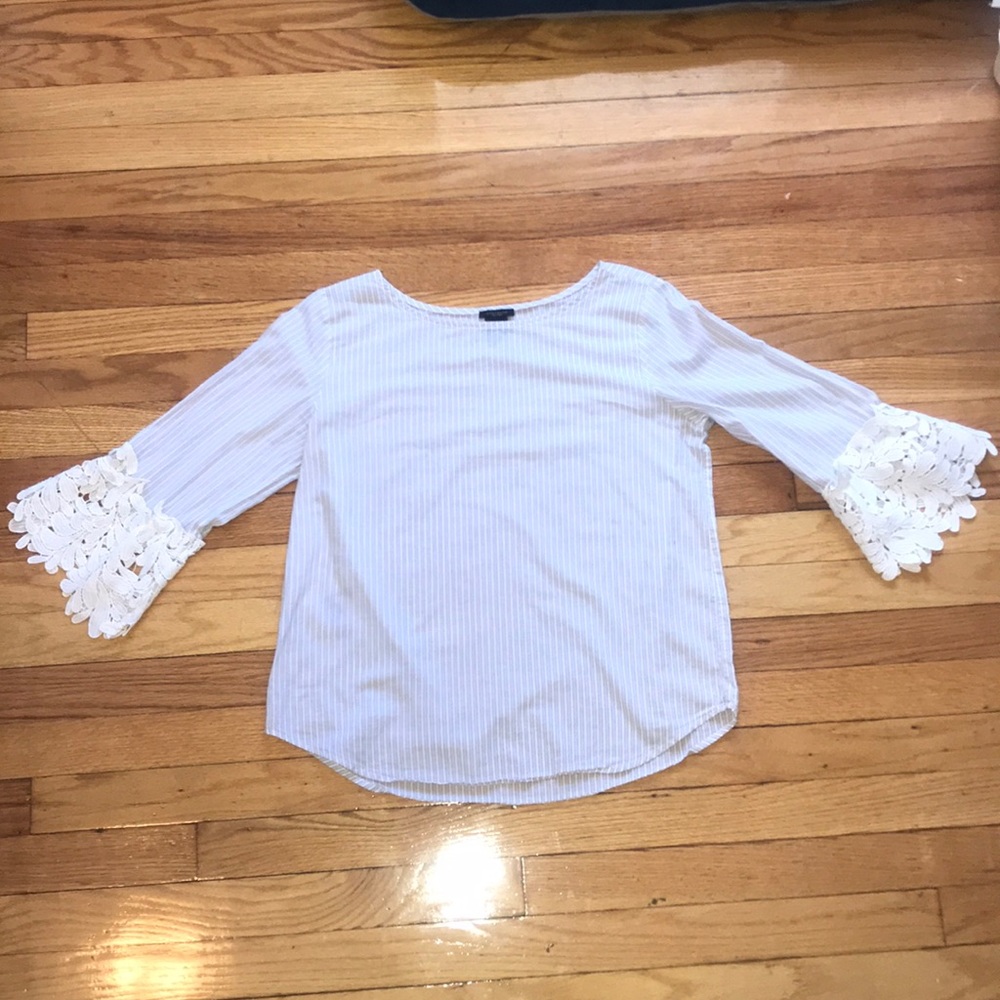 Ann Taylor Blouse with Bell Sleeves